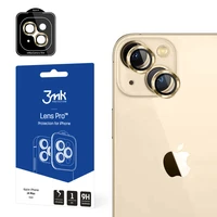 Kameras stikls iPhone 14 Plus 9H 3mk Lens Protection Pro sērijas objektīvam - zelta
