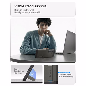 Spigen Tough Armor Mag MagSafe maciņš priekš Samsung Galaxy S26+ - pelēks