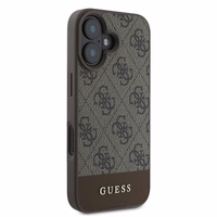 Guess 4G apakšējā svītra viedtālruņa apvalks iPhone 16 Plus 6.7" - brūna