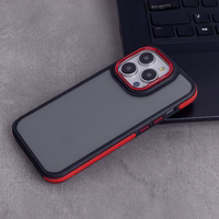 Crystal melns maciņš for Xiaomi Redmi Note 14 5G (Global) sarkans