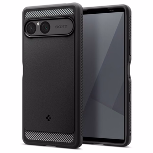 Spigen Rugged Armor viedtālruņa apvalks Sony Xperia 10 VII - matēta melna