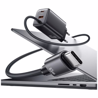 Tīkla lādētājs USAMS JC Series CC266 65W GaN Fast Charger 2xUSB-C 1xUSB-A balts