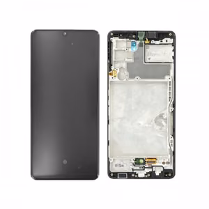 LCD displejs saderīgs ar Samsung A426 A42 5G melns ar rāmi HQ