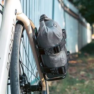 Rockbros 33210010001 priekšējais velosipēda bagāžnieks velosipēda dakšai - melns