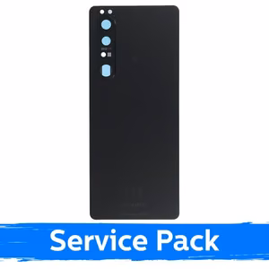 Aizmugurējais vāciņš saderīgs ar Sony Xperia 1 III melns (Service Pack)