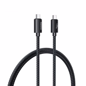 KABELIS REMAX LADON SERIES 240W RC-C039 USB 4.0 USB-C/USB-C 1M melns