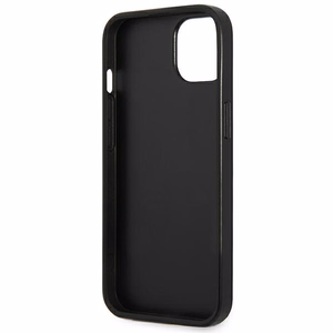 Guess GUHCP13SPSATLG iPhone 13 mini 5.4" серебряный/серебряный жёсткий чехол SaffianoTriangle Logo