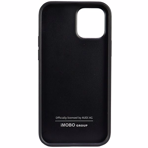 Audi синтетическая кожа iPhone 12/12 Pro 6.1" чёрный/чёрный хардкейс AU-TPUPCIP12P-TT/D1-BK