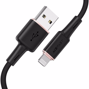 Acefast kabelis MFI USB - Lightning 1.2m, 2.4A melns (C2-02 melns)
