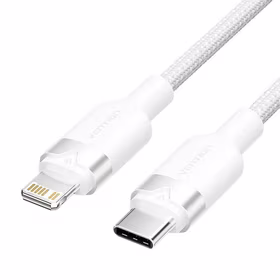 Kabelis USB-C uz Lightning 2m balts Vention