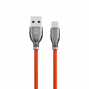 Forever Tornado kabelis USB - USB-C 1,0 m 3A sarkans