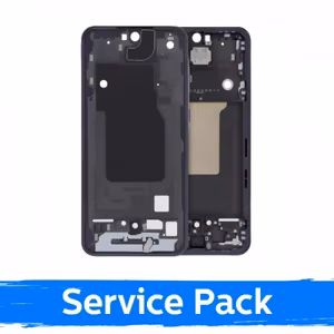 Vidējais rāmis saderīgs ar Samsung A556 A55 5G / melns / (Service Pack)
