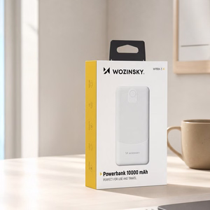 Wozinsky Wpower WPBBK-3 10000 mAh 10W ārējais akumulators, 2x USB-A 2A, balts