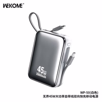 Portatīvais lādētājs WK Design "WP-50" balts 20000mAh (45W)