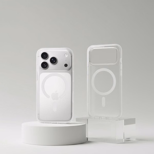 Maciņš priekš iPhone 15 PRO MAX Forcell F-Protect Clear Hybrid Premium saderīgs ar Magsafe caurspīdīgs