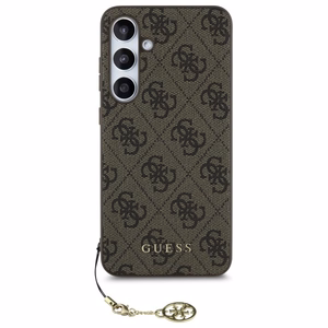 Guess GUHCS24FEGF4GBR S24 FE S721 brūns/brūns cietais apvalks 4G Piekariņu Kolekcija