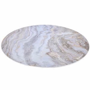 Arozzi Zona Round Floor Pad White Marble