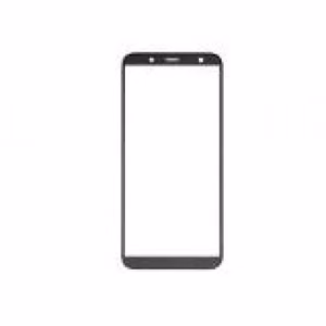 Ārējais ekrāna stikls priekš Samsung J600 J6 2018, melns, HQ