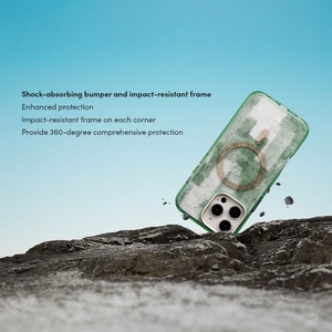 Moshi iGlaze MagSafe vāciņš ierīcei iPhone 16 Pro Max, “Sunlit Green” krāsā