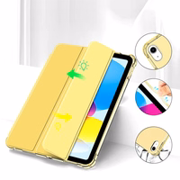 Tech-Protect SC Pen Hybrid apvalks iPad 10 / 2022 - dzeltens - caurspīdīgs