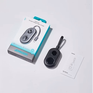 Portatīvais lādētājs Joyroom JR-W09 melns 2500mAh (bezvadu uzlāde) + iebūvēts Type-C kabelis