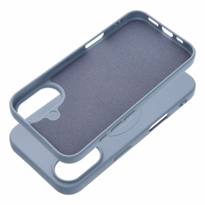 SILICONE MAG APVALKS (liels caurums) saderīgs ar MagSafe IPHONE 17 gaiši zila