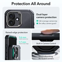 ESR Cyber Kickstand Magnētiskais viedtālruņa apvalks iPhone 17 - melns