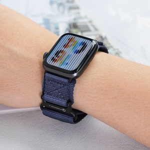 FORCELL F-DESIGN FA05 neilona siksniņa APPLE pulkstenim 42 / 44 / 45 / 49 mm zilā krāsā