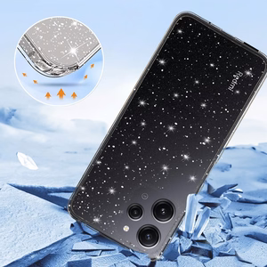Kristāla mirdzošs apvalks Xiaomi Redmi 12 Sudraba