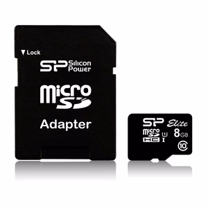 Silicon Power Elite 8GB microSDHC UHS-I карта памяти Class 10
