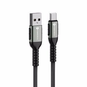 Kabelis FORCELL F-ENERGY C256 USB A uz Type C QC4.0 3A 66W Cafule 3 m melns