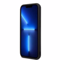 Viedtālruņa apvalks Karl Lagerfeld KLHCP13S3DKPK iPhone 13 mini 5,4\" melns / melns ciets apvalks Ikonik Patch