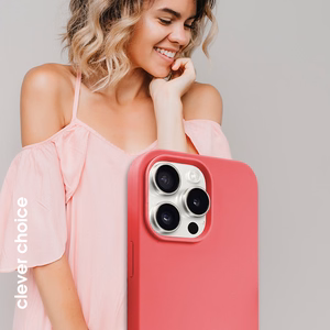 Crong Color Cover Magnetic MagSafe vāciņš ierīcei iPhone 15 Pro Max, rozā