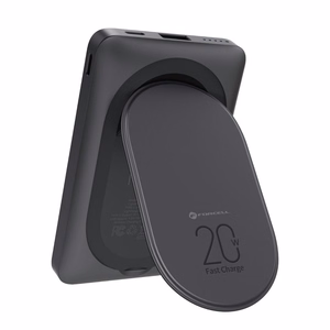 Powerbank совместимый с MagSafe Forcell F-Energy MagStand F10K2 QC3.0 PD 5A 20W 10000 mAh черный