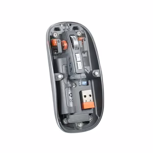Cliptec компьютерная мышь RZS630 беспроводная оптическая 1600DPI прозрачный