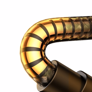 Joyroom S-CL020A6 gaming Lightning / USB-C 90° kabelis, 20W, 1,2 m, melns