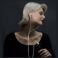 USAMS EP-50 USB-C 1.2m stereo austiņas balts