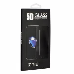 5D pilnas līmes rūdītais stikls - Samsung Galaxy S22 Ultra (caurums) melns