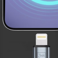 3mk Hyper Cable N-SERIES USB-A / Lightning 1m 5V/2.4A 12W kabelis - melns