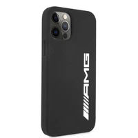 AMG silikona liels logotips apvalks iPhone 12 Pro Max - melns