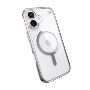 Speck Presidio Perfect Clear MagSafe - iPhone 17 maciņš (Clear / sudrabs)