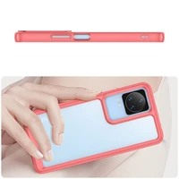 Outer Space Case viedtālruņa apvalks Xiaomi Poco F4 5G ar elastīgu rāmi sarkans