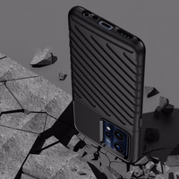 Viedtālruņa apvalks (m) Thunder Case skirtas Realme 9 Pro + (9 Pro Plus) elastīgs bruņots (m) - melns (m)