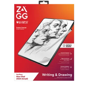 ZAGG InvisibleShield Fusion Canvas Antibakteriāla aizsargplēve, kas imitē papīru, priekš iPad Pro 11" 2024