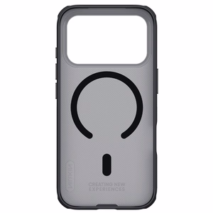 Nillkin Super Frosted Shield Pro Чехол совместимый с MagSafe для iPhone 17 Pro - прозрачный чёрный