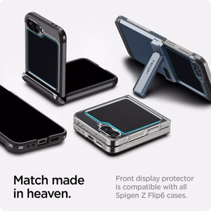 Spigen Glas.tR EZ Fit aizsargstikls Samsung Galaxy Z Flip 6 - 2 gab.