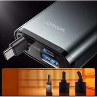 Automašīnas lādētājs Joyroom "JR-CCL07" melns 30W (1xPD / 1xQC3.0) + "Lightning" kabelis