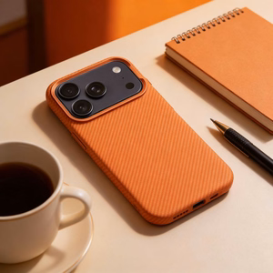 K-Look maciņš ar MagSafe saderību iPhone 16, oranžs