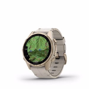 Garmin Fenix 8 3.3 cm (1.3") AMOLED 43 mm digitāls 416 x 416 pikseļi skārienekrāns zelta Wi-Fi GPS (satelīts)