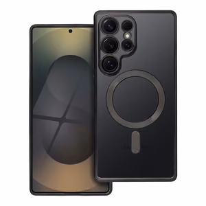 ELECTRO MAG COVER magnētiskais viedtālruņa apvalks, saderīgs ar MagSafe, paredzēts SAMSUNG S25 Ultra, melns